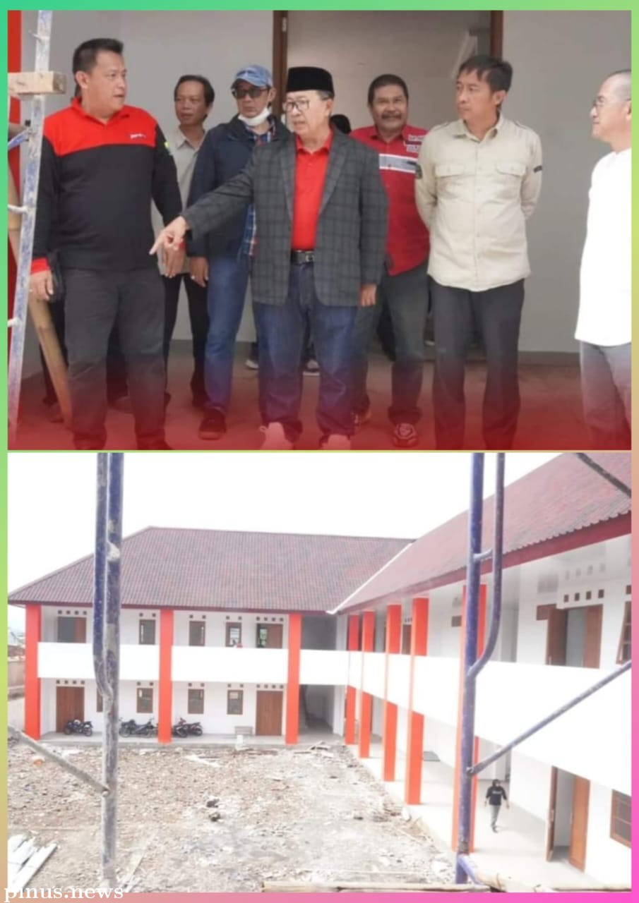 Kadis Perkim Dampingi Bupati Herman Tinjau Pembangunan SDN Ibu Jenab I Cianjur