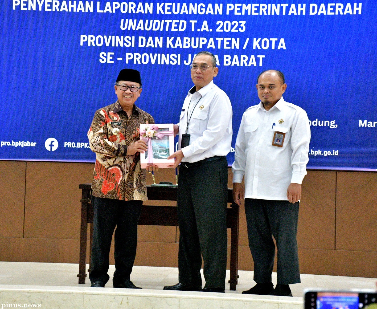 Bupati Cianjur Laporkan Keuangan Pemda Unaudited T.A.2023 ke BPKP RI Jabar