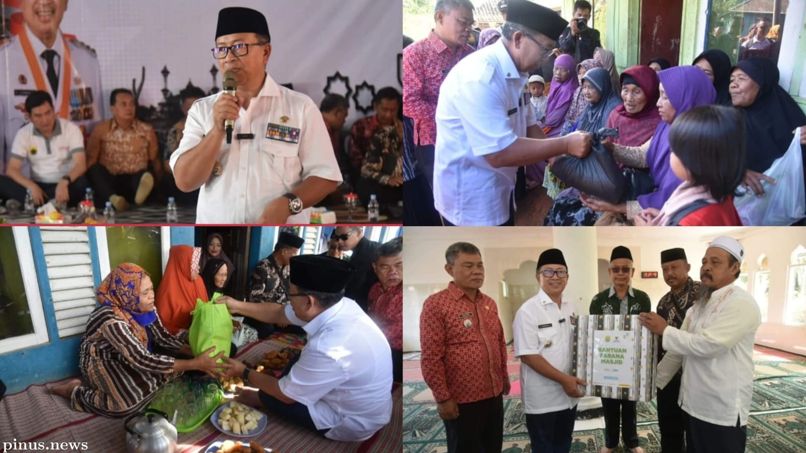 BAZNAS Cianjur Beri Santunan untuk Yatim dan Jompo di Acara Desa Manjur