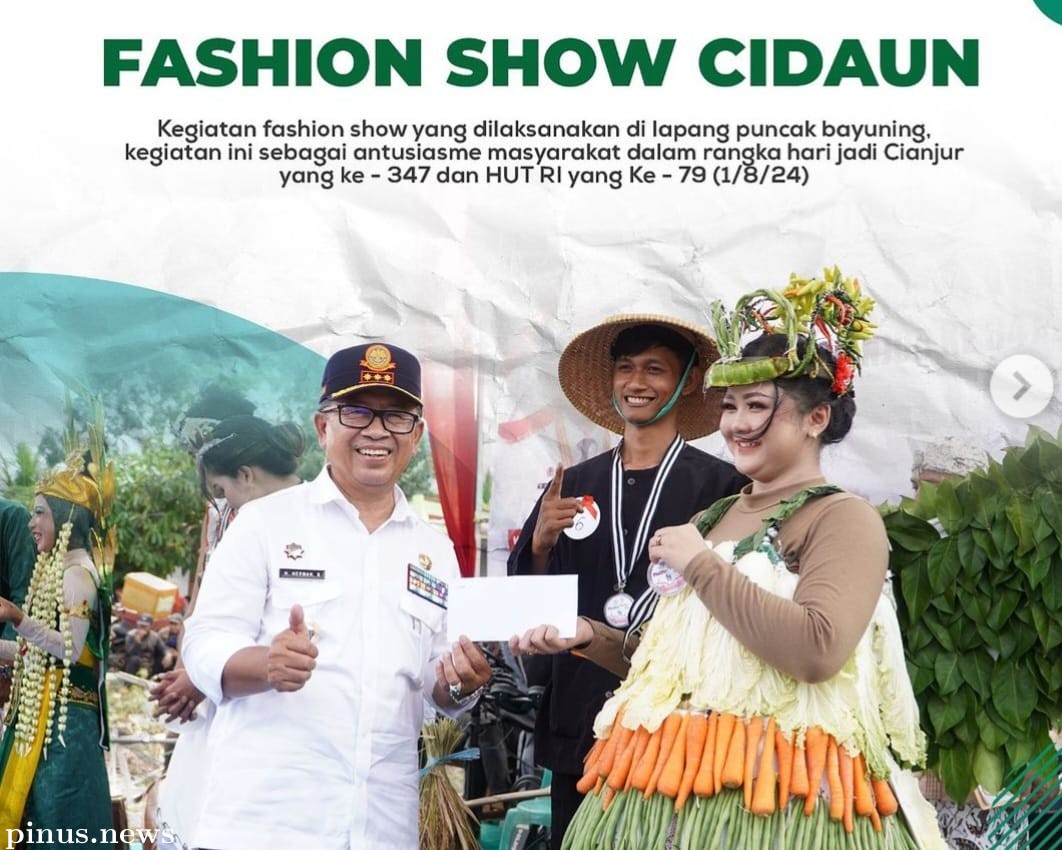 Bupati Herman Suherman Hadiri Fashion Show di Cidaun Cianjur Selatan 