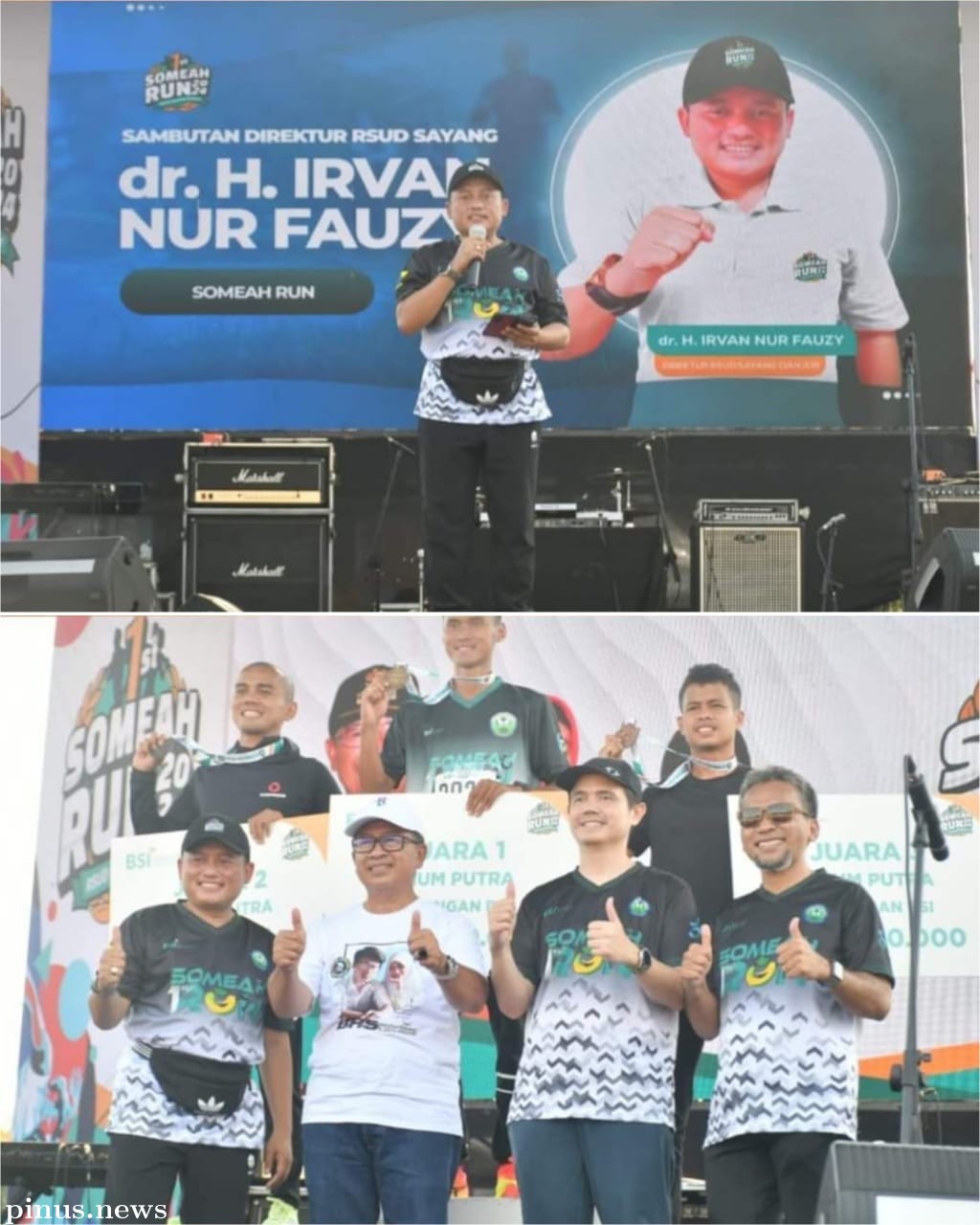 RSUD Sayang Cianjur Sukses Laksanakan Event First Someah Run HJC 347 di Lapang Pasir Munding Cibeber