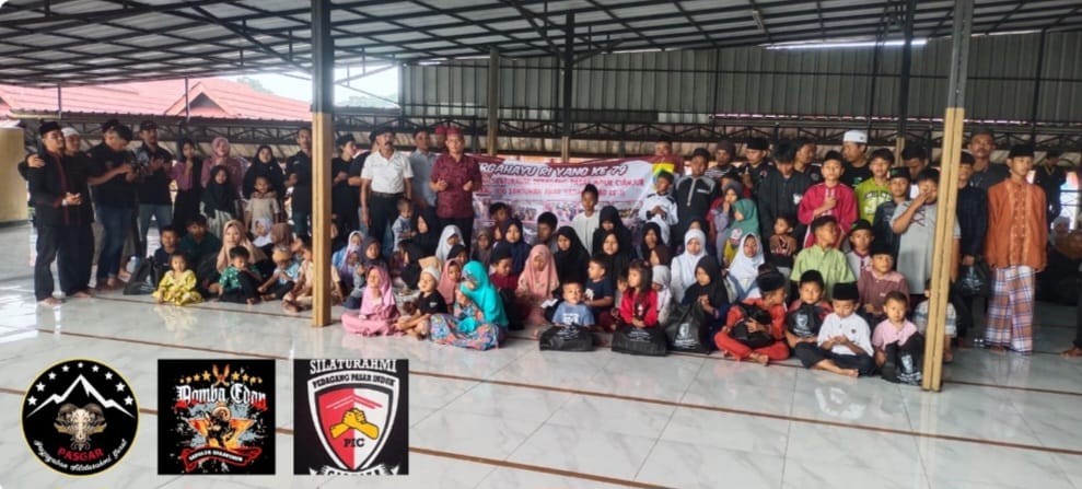 Peringati HUT RI ke 79, Paguyuban Silaturahmi Pedagang Pasar Induk Cianjur Santuni Ratusan Anak Yati